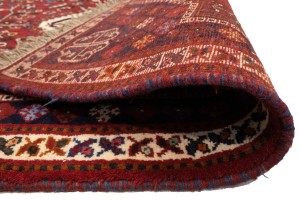 Red Tribal 3'5X5 Shiraz Persian Rug