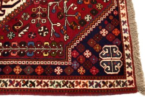 Red Tribal 3'5X5 Shiraz Persian Rug