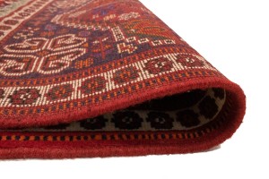 Red Tribal 3'4X5 Shiraz Persian Rug