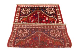 Red Tribal 3'4X5 Shiraz Persian Rug