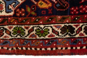 Red Tribal 3'5X5'3 Shiraz Persian Rug