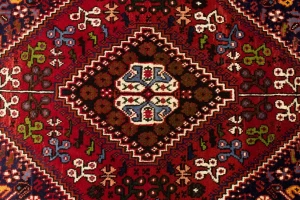 Red Tribal 3'5X5'3 Shiraz Persian Rug