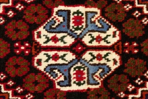 Red Tribal 3'5X5'3 Shiraz Persian Rug