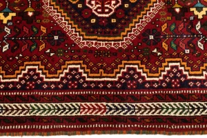 Red Tribal 3'5X5 Shiraz Persian Rug