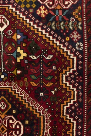 Red Tribal 3'5X5 Shiraz Persian Rug
