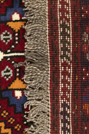 Red Tribal 3'5X5 Shiraz Persian Rug