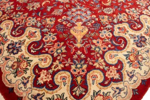 Semi Antique Red Traditional 10X13 Mahal Persian Rug