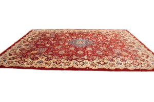 Semi Antique Red Traditional 10X13 Mahal Persian Rug