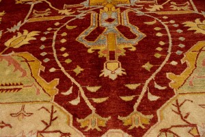 Rusty Red Tribal Floral 8'3X11'5 Ziegler Pakistan Rug