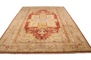 Rusty Red Tribal Floral 8'3X11'5 Ziegler Pakistan Rug
