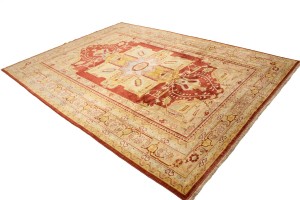 Rusty Red Tribal Floral 8'3X11'5 Ziegler Pakistan Rug