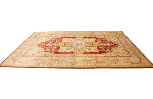 Rusty Red Tribal Floral 8'3X11'5 Ziegler Pakistan Rug