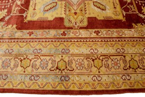 Rusty Red Tribal Floral 8'3X11'5 Ziegler Pakistan Rug