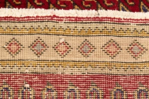 Vintage Tribal Red 3'4X9'7 Botemir Persian Runner Rug