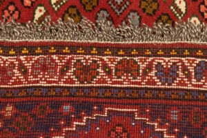 Rusty Red Tribal 3'3X4'8 Shiraz Persian Rug
