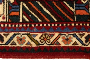 Red Tribal 3'5X5 Shiraz Persian Rug