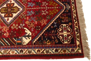 Red Tribal 3'5X5 Shiraz Persian Rug
