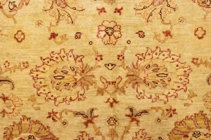 Beige Traditional Floral 5X7 Ziegler Pakistan Rug