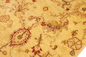 Beige Traditional Floral 5X7 Ziegler Pakistan Rug
