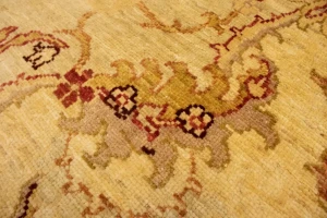 Beige Traditional Floral 5X7 Ziegler Pakistan Rug
