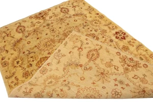 Beige Traditional Floral 5X7 Ziegler Pakistan Rug