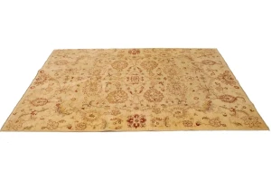 Beige Traditional Floral 5X7 Ziegler Pakistan Rug