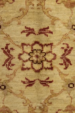 Beige Traditional Floral 5X7 Ziegler Pakistan Rug
