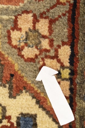 Vintage Traditional Charcoal 4'3X6'7 Mahal Persian Rug