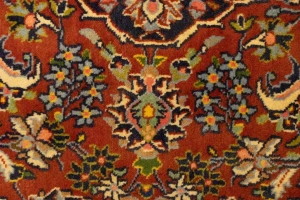Vintage Red Traditional 4'5X6'4 Kashan Persian Rug
