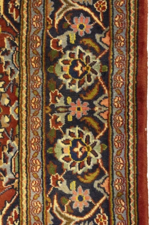 Vintage Red Traditional 4'5X6'4 Kashan Persian Rug