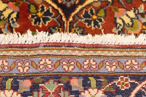 Vintage Red Traditional 4'5X6'4 Kashan Persian Rug