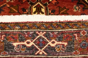 Vintage Red Geometric 5'5X6'7 Heriz Persian Rug