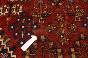 Semi Antique Red Tribal 4X7 Joshaghan Persian Rug