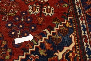Semi Antique Red Tribal 4X7 Joshaghan Persian Rug