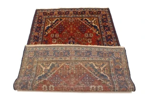 Semi Antique Red Tribal 4X7 Joshaghan Persian Rug