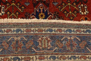 Semi Antique Red Tribal 4X7 Joshaghan Persian Rug