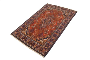 Semi Antique Red Tribal 4X7 Joshaghan Persian Rug