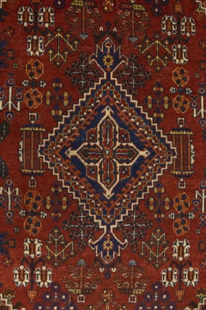 Semi Antique Red Tribal 4X7 Joshaghan Persian Rug