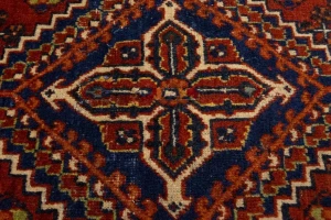 Semi Antique Red Tribal 4X7 Joshaghan Persian Rug