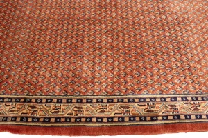 Vintage Tribal Rusty Red 4'5X6'6 Botemir Persian Rug