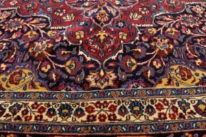 Antique Red Traditional 11X16 Mashad Persian Rug