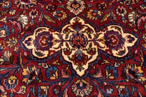 Antique Red Traditional 11X16 Mashad Persian Rug