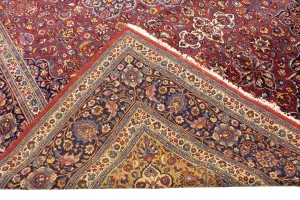 Antique Red Traditional 11X16 Mashad Persian Rug