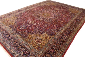 Antique Red Traditional 11X16 Mashad Persian Rug