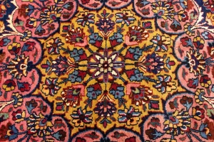 Antique Red Traditional 11X16 Mashad Persian Rug