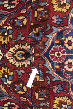 Antique Red Traditional 11X16 Mashad Persian Rug
