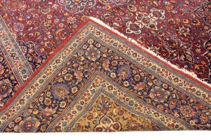 Antique Red Traditional 11X16 Mashad Persian Rug