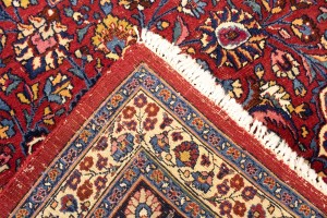 Antique Red Traditional 11X16 Mashad Persian Rug