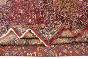 Antique Red Traditional 11X16 Mashad Persian Rug