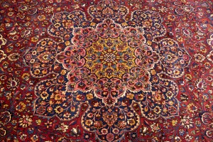 Antique Red Traditional 11X16 Mashad Persian Rug